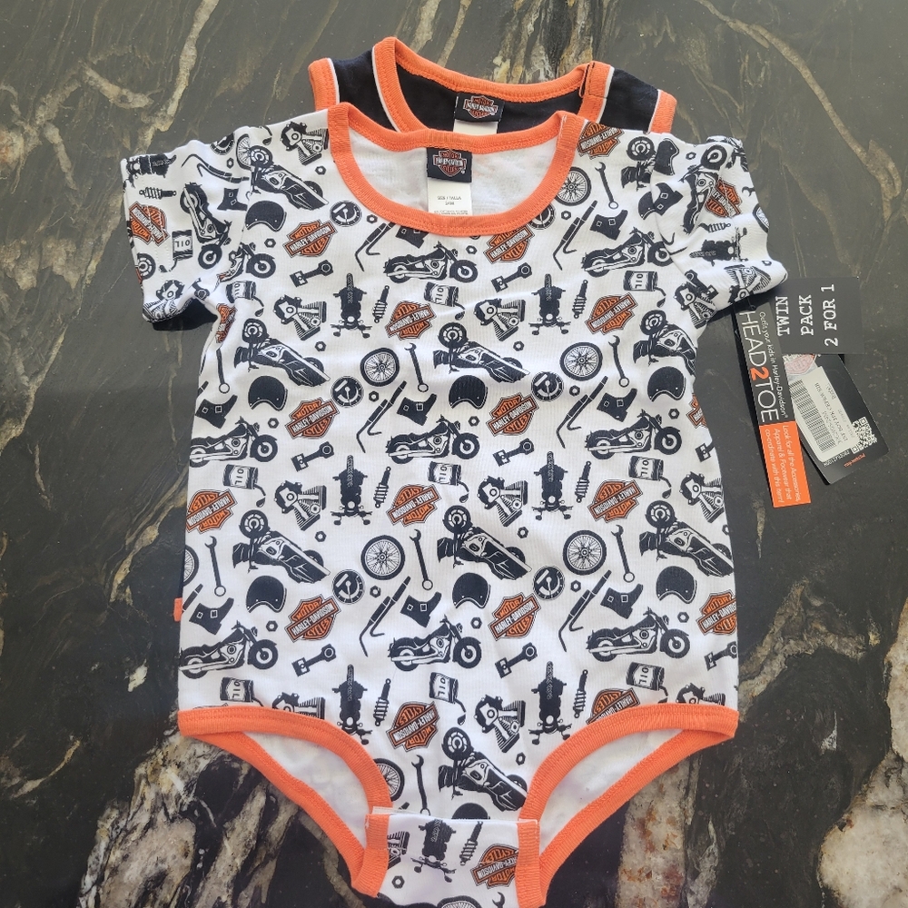 Harley Davidson Baby Onesies